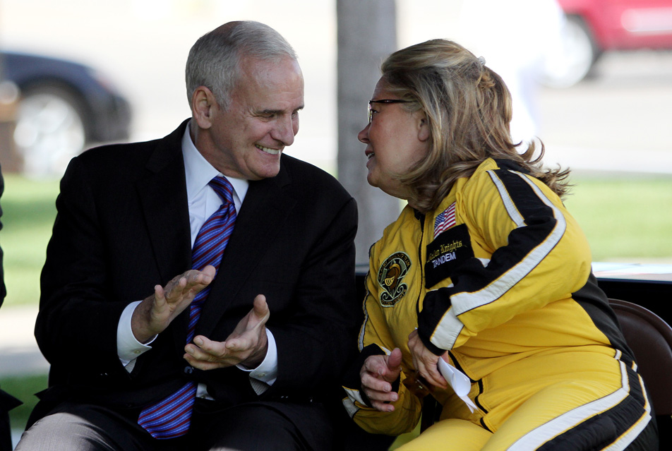 Joking with Governor