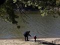Playing by the Mississippi River