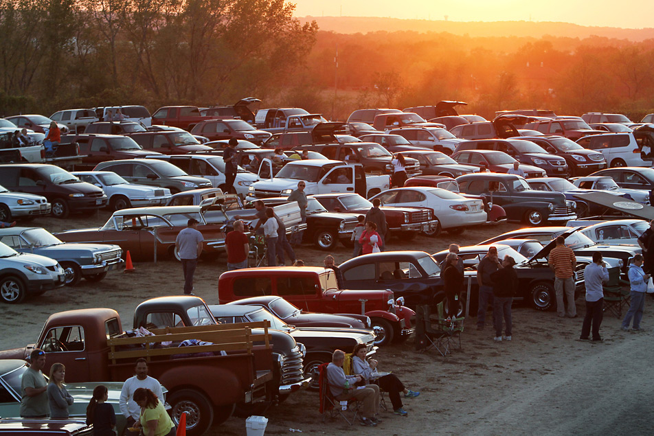 Crowds mingle
