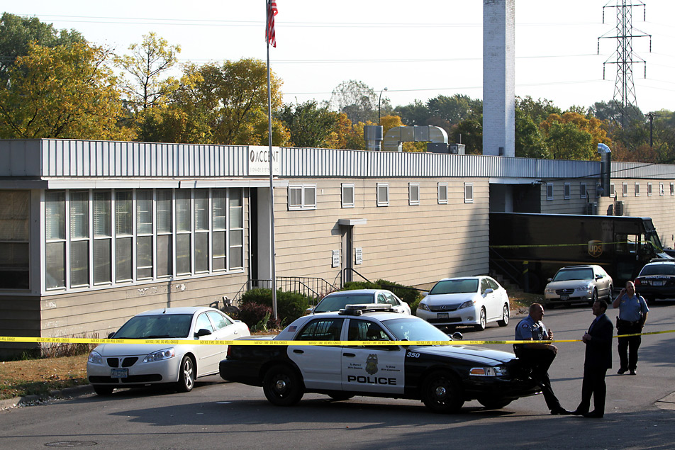 Police on the scene