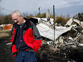 Jim Haire's destroyed home
