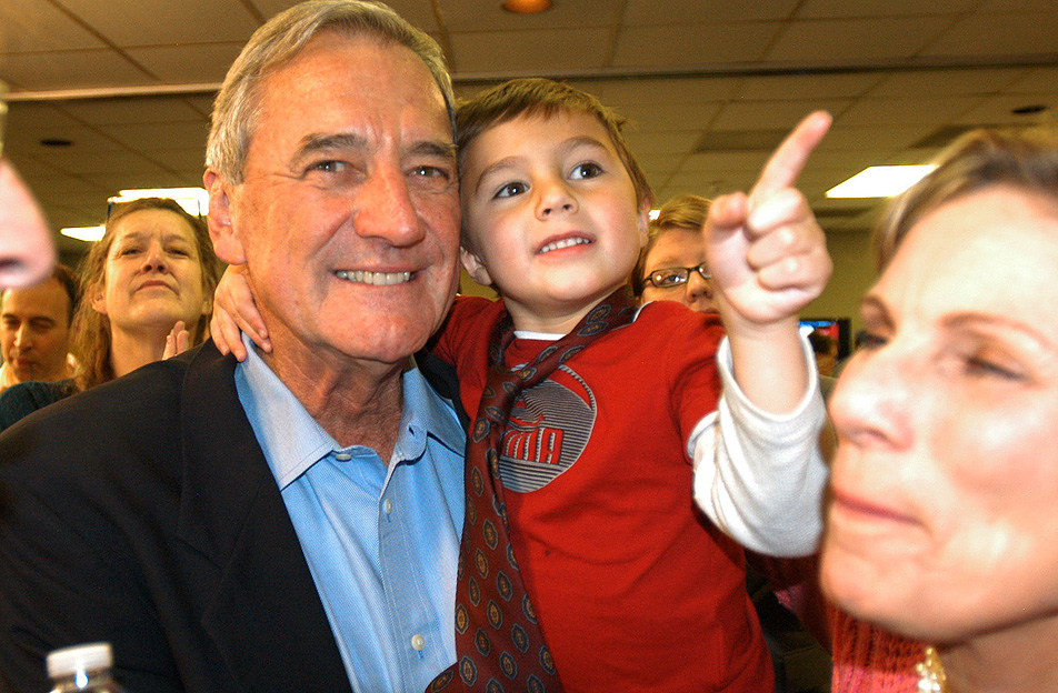 Nolan with his grandson