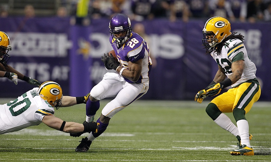Adrian Peterson, A.J. Hawk, Morgan Burnett