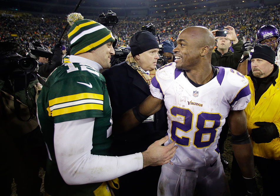 Aaron Rodgers, Adrian Peterson