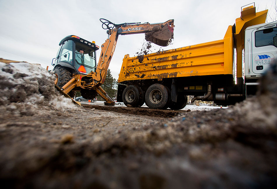 Cleanup after water main break