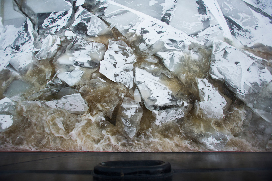 Breaking ice