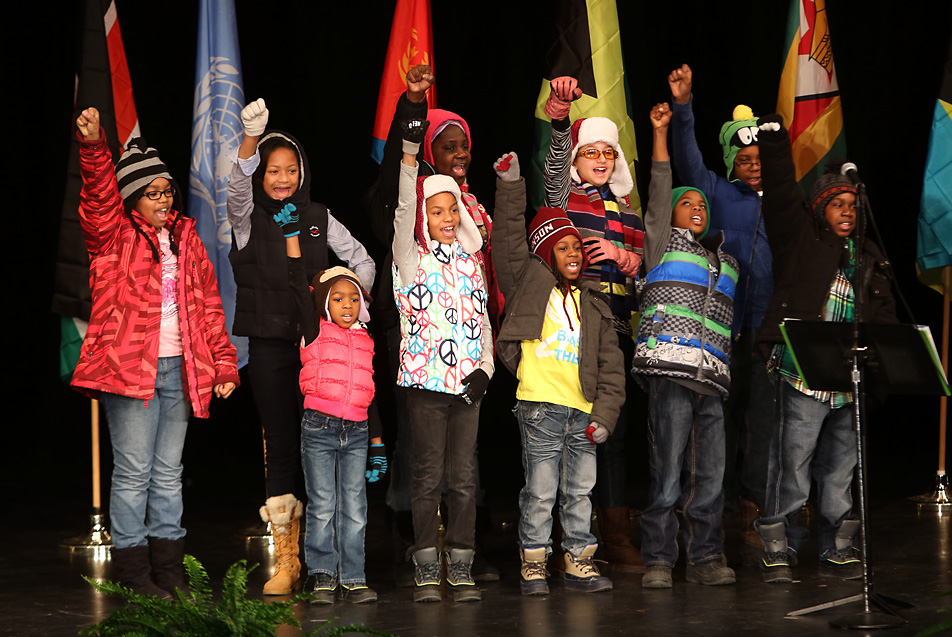 Youth choir performs