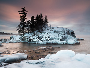 Lake Superior tombolo