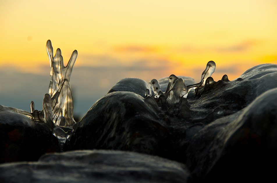 Lake Superior ice crystals
