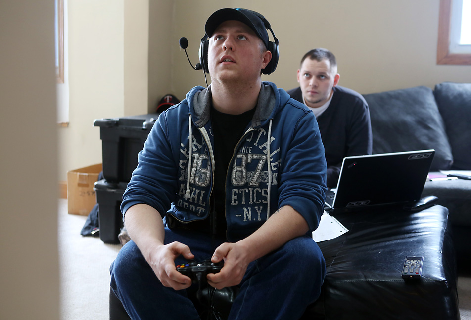 Playing video games