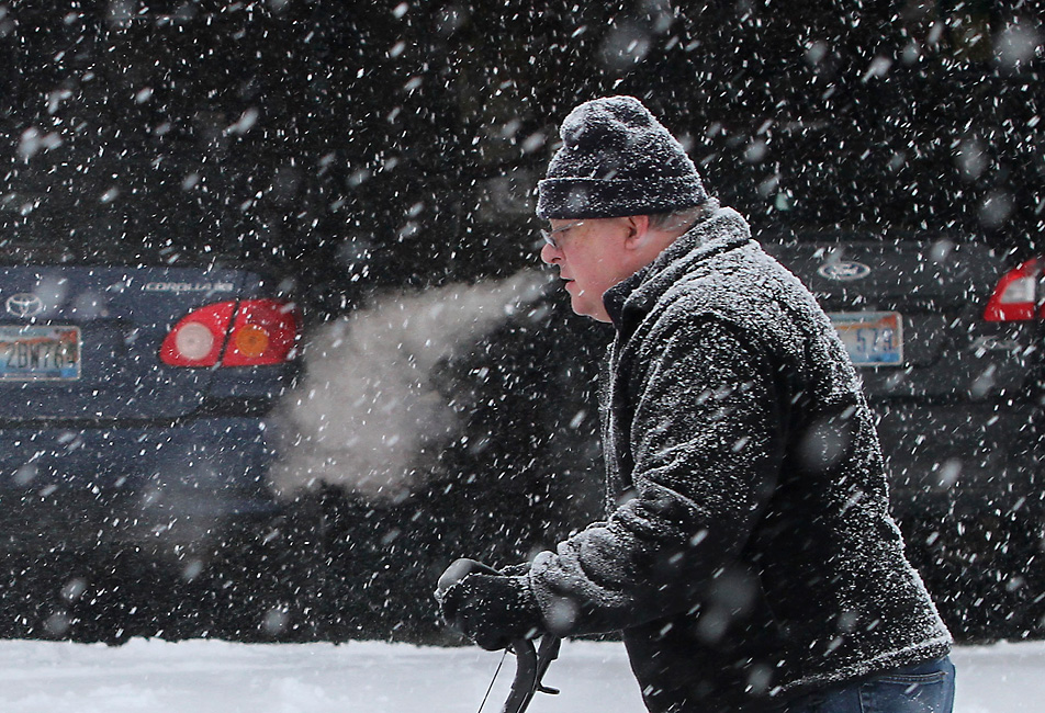Clearing snow