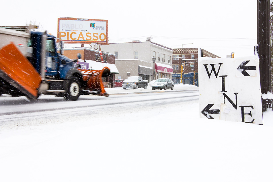 Snelling Avenue snow
