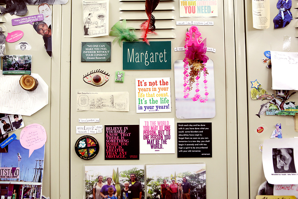 Decorated locker