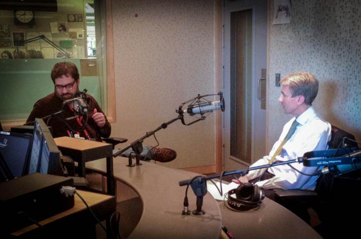 Minneapolis Mayor RT Rybak records a Theft of the Dial with Steve Seel. Minneapolis Mayor RT Rybak records a Theft of the Dial with Steve Seel.