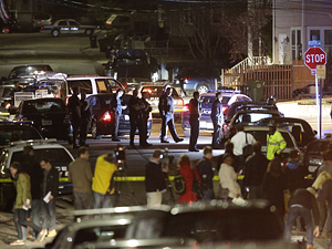 The scene in Watertown, Mass.