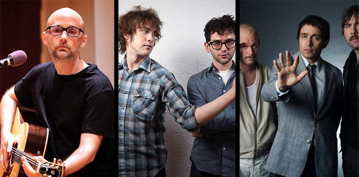 Moby, MGMT and Peter Bjorn and John. Moby, MGMT and Peter Bjorn and John.