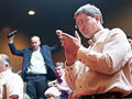 Applauding bill passing