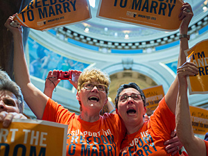 Same-sex marriage supporters