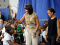 Michelle Obama visits Washington, D.C., school