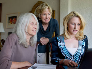 Sara Olson, Leila Peterson, Mary McLeod