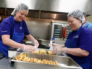 Preparing french toast