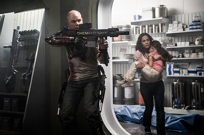 Matt Damon stars in 'Elysium', directed by Neill Blomkamp. Matt Damon stars in 'Elysium', directed by Neill Blomkamp.