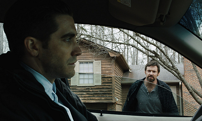 Jake Gyllenhaal and Hugh Jackman in 'Prisoners'. Jake Gyllenhaal and Hugh Jackman in 'Prisoners'.