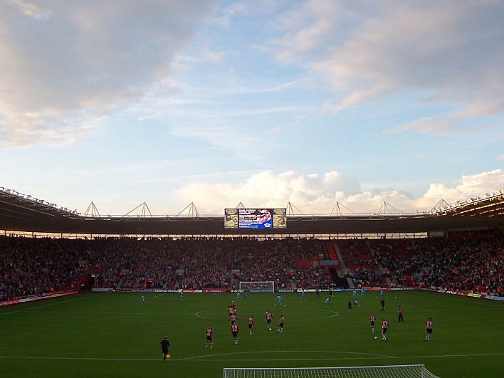 Friends Provident St. Mary's Stadium in Southampton, England. Friends Provident St. Mary's Stadium in Southampton, England.