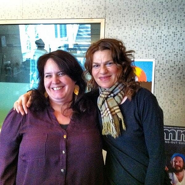Comedian Sandra Bernhard and host Barb Abney in The Current studios. Comedian Sandra Bernhard and host Barb Abney in The Current studios.