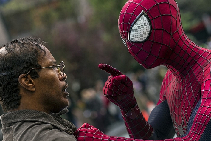 Jamie Foxx and Andrew Garfield in 'The Amazing Spider-Man 2' Jamie Foxx and Andrew Garfield in 'The Amazing Spider-Man 2'