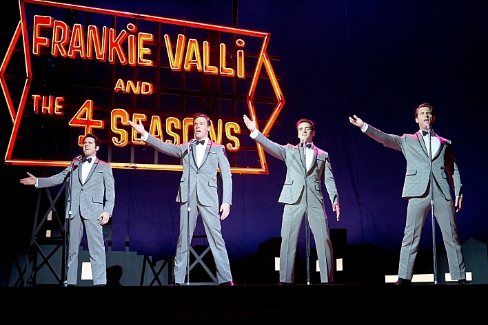 'Jersey Boys' is based on the Tony award-winning Broadway musical. Frank Valli, Bob Gaudio, Tommy DeVito and Nick Massi go from blue-collar wrong side of the track origins to become American pop sensations, selling 175 million records worldwide before they are 30 years old. 'Jersey Boys' is based on the Tony award-winning Broadway musical. Frank Valli, Bob Gaudio, Tommy DeVito and Nick Massi go from blue-collar wrong side of the track origins to become American pop sensations, selling 175 million records worldwide before they are 30 years old.