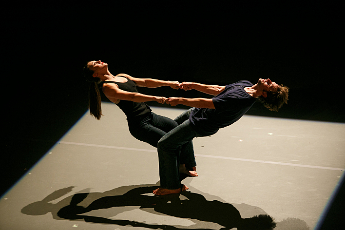 Crystal Edwards and Zack Teska in a Black Label Movement production of Wreck, choreographed and directed by Carl Flink. Costume design by Angie Vo and lighting design by Marcus Dilliard. July 11-20, 2014, in the Dowling Studio at the Guthrie Theater, Minneapolis. Crystal Edwards and Zack Teska in a Black Label Movement production of Wreck, choreographed and directed by Carl Flink. Costume design by Angie Vo and lighting design by Marcus Dilliard. July 11-20, 2014, in the Dowling Studio at the Guthrie Theater, Minneapolis.