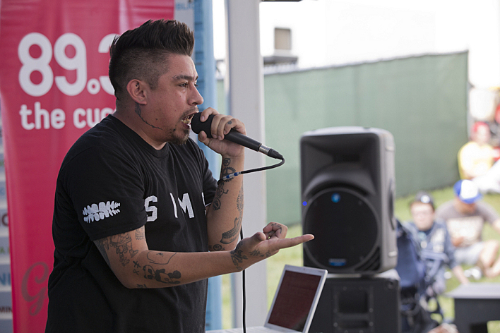 Mike Mictlan performs live at the Minnesota State Fair. Mike Mictlan performs live at the Minnesota State Fair.