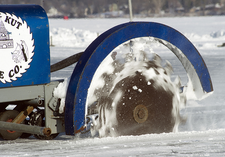 Ice harvest time on Lake Phalen as Winter Carnival nears Minnesota Public Radio News
