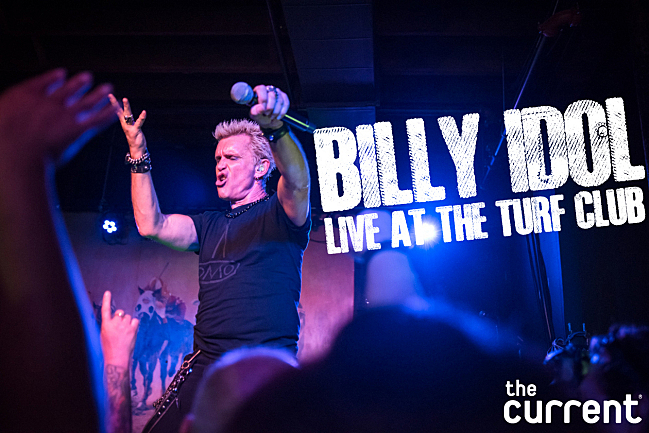 Billy Idol performs live at the Turf Club for Rock 'n' Roll Radio