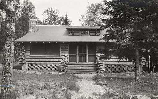 The Ranger building at the Kawishiwi Field Laboratory, pictured in 1934. (U.S. Forest Service)