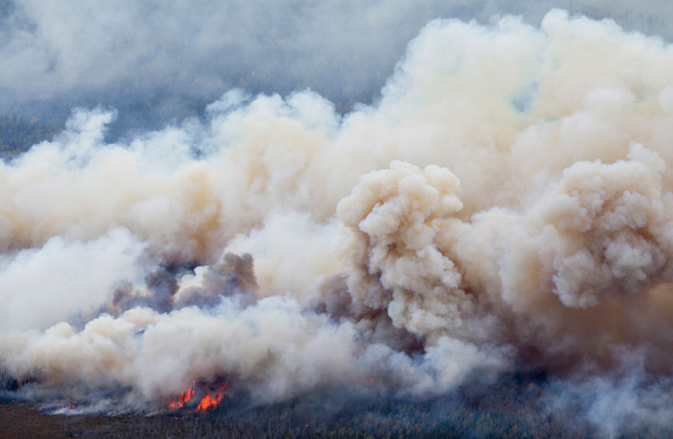 Aerial photos of the fire in BWCA | Minnesota Public Radio News