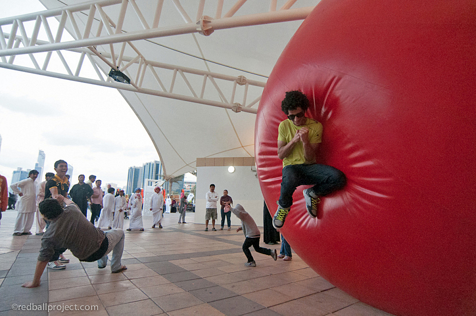 Big red ball rolls into Rochester | Minnesota Public Radio News